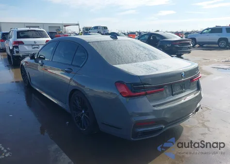 2022 BMW 740 I z USA, uszkodzony, nr VIN WBA7T2C02NCG88117